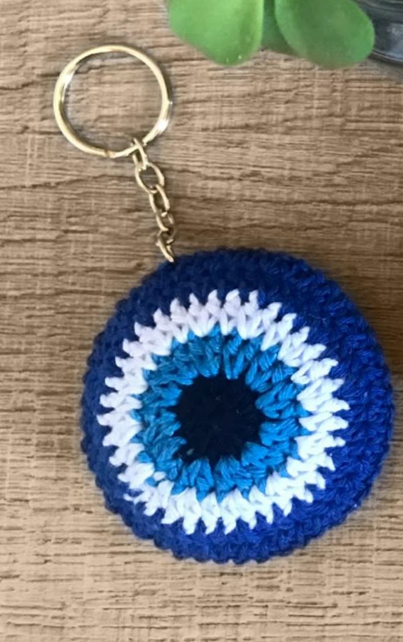 Evil eye keychain